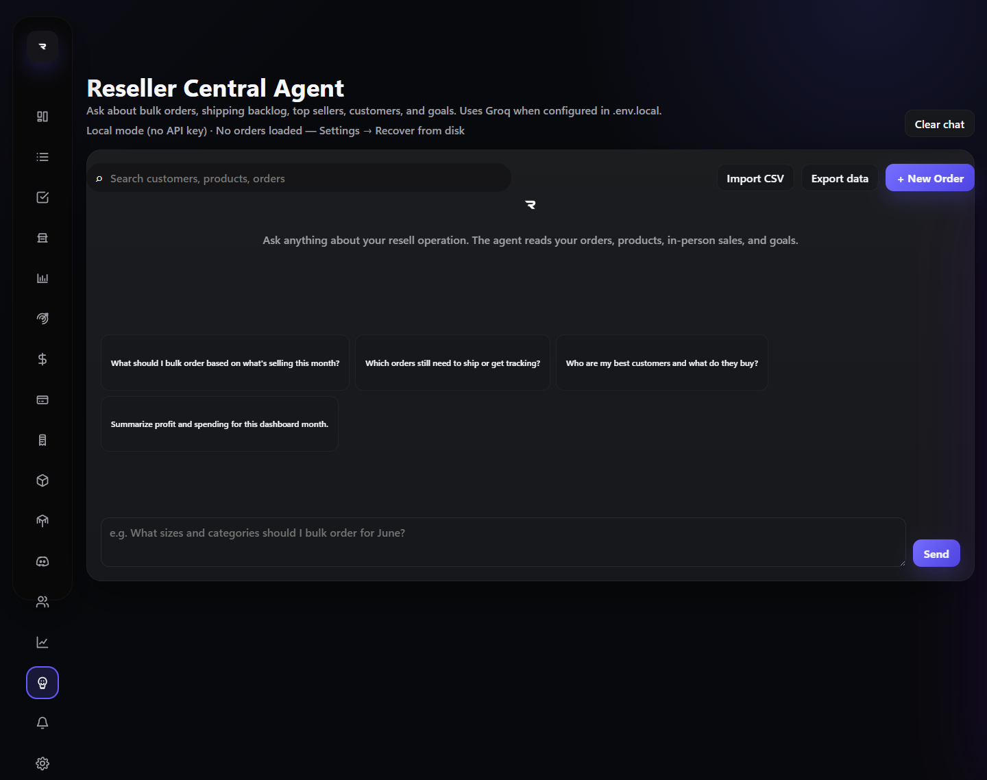 AI agent view